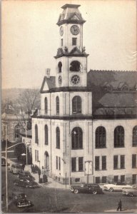 View of Town Hall, Naugatuck CT Vintage Postcard O53