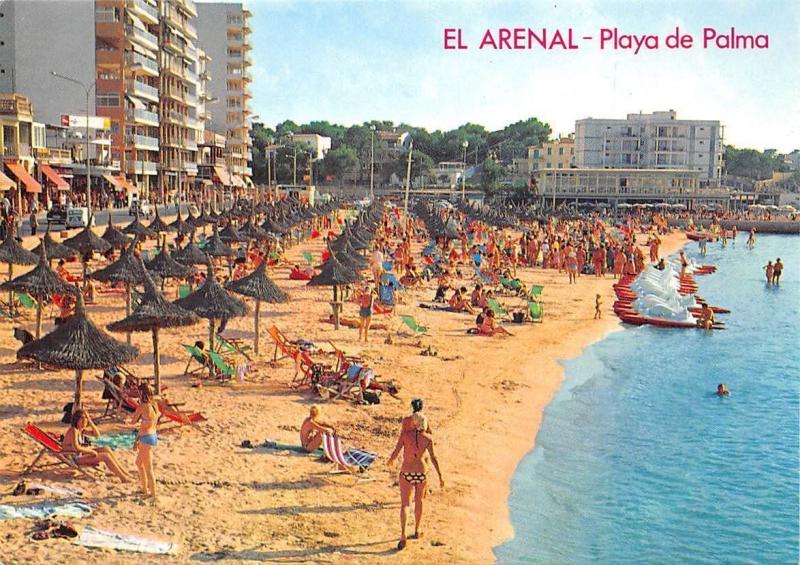 Spain Mallorca El Arenal Playa De Palma Beach Strand Hippostcard