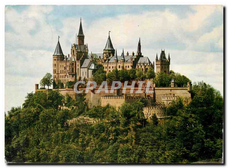 Modern Postcard Burg Hohenzollern 855 m vom Blish Zellerhorn