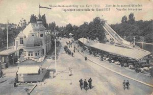 International Exhibition 1913 Attraction Water Chute Ghent Gand Belgium postcard