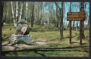 Michigan MARQUETTE Kawbawgam Monument, Presque Isle Park Chief Chippewa Indians