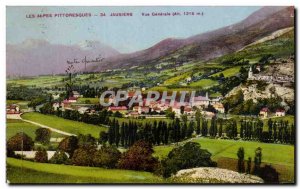 Old Postcard The Alps Picturesque Jausiers Vue Generale