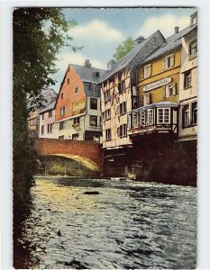 Postcard An der Rur, Monschau, Germany