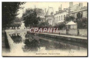 Old Postcard Montargis Canal view