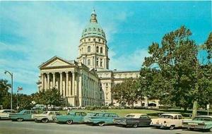 KS, Topeka, Kansas, State Capitol, 1950s Cars