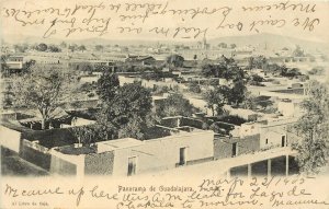 c1905 Lithograph Postcard Panorama de Guadalajara Jalisco Mexico posted