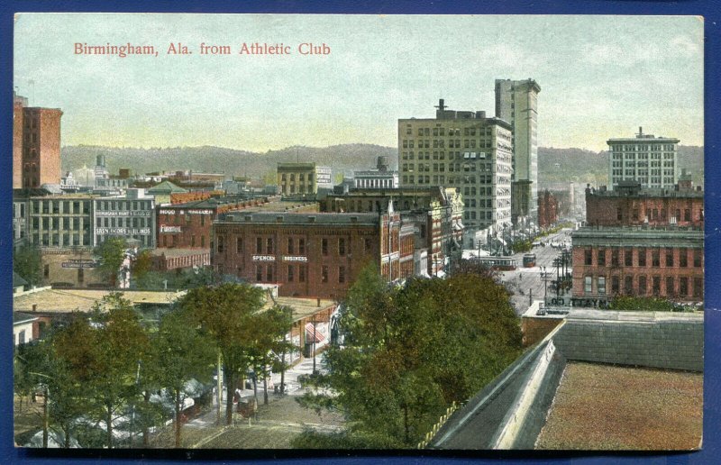 Birmingham Alabama al from Athletic Club postcard