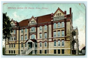 1910 Altenheim, German Old Peoples Home, Chicago Illinois IL Postcard 