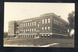 RPPC JACKSON MINNESOTA IGH SCHOOL BUILDING VINTAGE REAL PHOTO POSTCARD