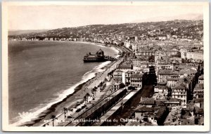 Nice - Vue Generale Prise du Chateau France Real Photo RPPC Postcard