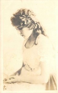 RPPC MARY PICKFORD Silent Film Actress c1910s Photo Rare Vintage Postcard