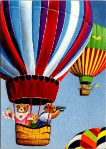 Humour Balloon Play Teddy Bears By Dorie P Petrochko