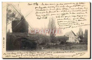 Old Postcard Paris The Bois de Boulogne in Autumn Windmill