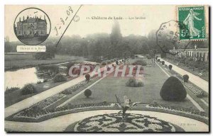 Old Postcard Chateau du Lude Gardens