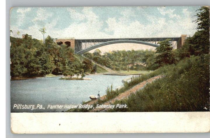 Old Postcard~Bridge..Schenley Park~Pittsburgh,PA.