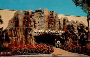 Florida St Petersburg Sunken Gardens Entrance 1970