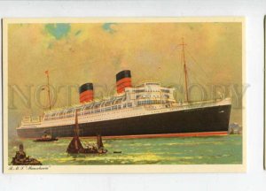 400627 Cunard line ship Mauretania Old Hong Kong postcard