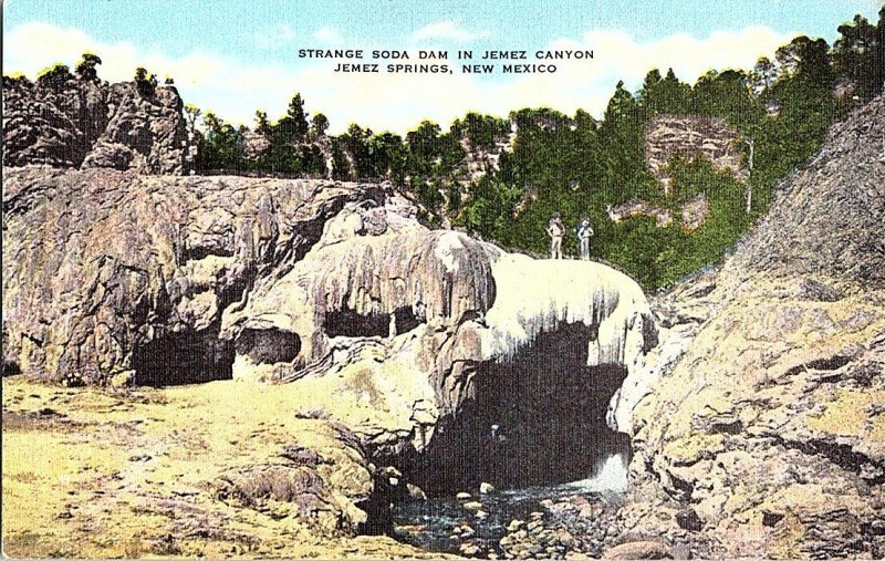 Soda Dam Jemez Canyon Jemez Springs NM Vintage Postcard Standard View Card