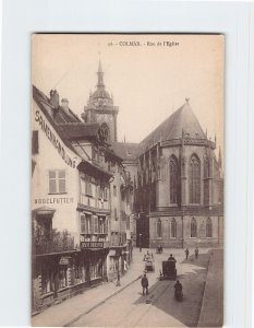 Postcard Rue de l'Eglise, Colmar, France