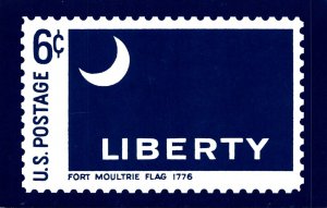 Stamps On Postcards Fort Moultrie Flag 1776
