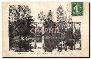 Postcard Old Lusignan (Vienne) Valley of Vonne and the Viaduct view taken at ...