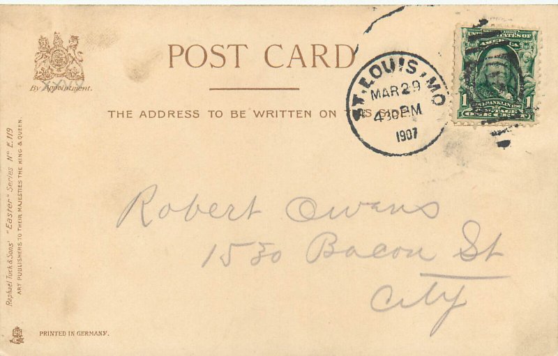 Tuck Easter Postcard 119 Hard Boiled Egg People, Photographer, Loving Couple