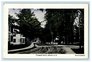 The Pleasant Street Bristol New Hampshire NH Antique Handcolored Postcard 