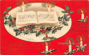 Christmas  Ellen H Clapsaddle International Art Publishing Co. Writing on bac...