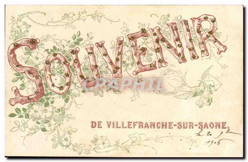 Old Postcard Souvenir of Villefranche