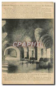 Old Postcard Cloister of Ossnaire Douaumont Alveoles Tombs