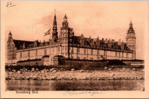 Denmark Kronborg Castle Helsingør Vintage Postcard C026