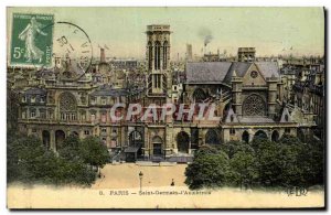 Old Postcard The Paris Saint Germain l'Auxerrois TOILEE map