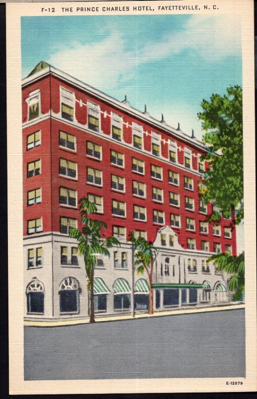 North Carolina ~ FAYETTEVILLE The Prince Charles Hotel - LINEN