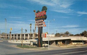 TROPICS MOTOR HOTEL Phoenix, Arizona Roadside c1950s Chrome Vintage Postcard