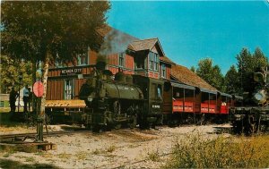 Nevada City Montana Shortline Steam Engine1960s Lauretta Postcard 21-13180