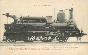 Postcard C-1910 France Paris Railroad Locomotive Engine 23-11436