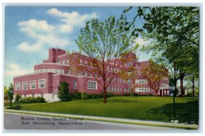 c1940 Monroe County General Hospital East Stroudsburg Pennsylvania PA Postcard