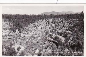 Arizona Walnut Canyon From Observation Point Real Photo