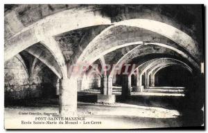 Old Postcard Pont Sainte Maxence Ecole Sainte Marie Du Moncel Cellars