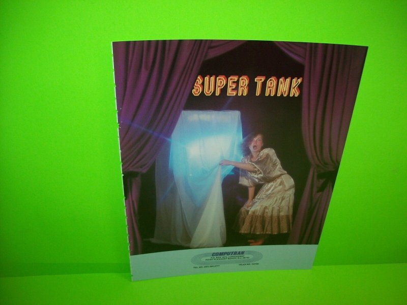 SUPER TANK 1981 Original Vintage Video Arcade Game Promo Flyer Vintage Retro