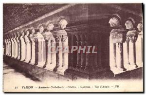 Postcard Old Vaison Old Cathedral Cloister Gallery View d & # 39Aigle