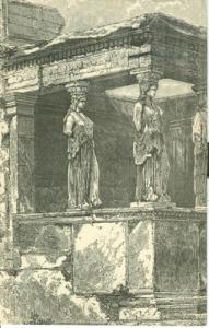 Greece, Athens, Ancient Ruins, used Postcard [P6455]