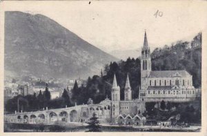 France Lourdes La Basilique et le Pic du Jer