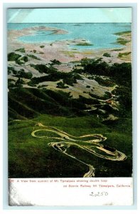 Mt. Tamaipais Scenic Railway California Winding Road Postcard Vintage 