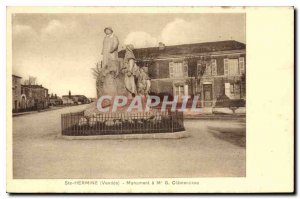 Old Postcard Ste Hermine Vendee Monument M G Ciamenceau