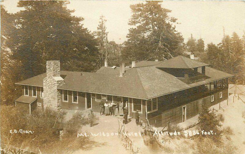 Birdseye Gray San Diego California Mt Wilson Hotel 1909 RPPC Photo Postcard 5730