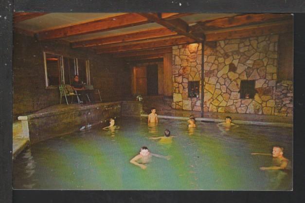 Swimming Pool,Watuck Lodge,Cooke City,MT Postcard 