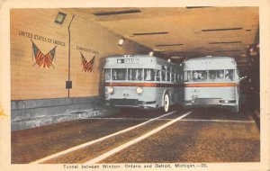 Tunnel, Windsor, Ontario Detroit, Michigan, USA Bus Stations Unused 