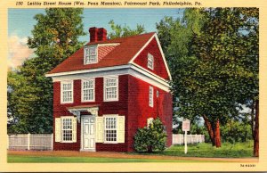 Pennsylvania Philadelphia Fairmount Park Letitia Street House William Penn Ma...