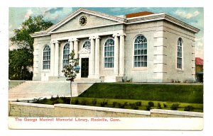 CT - Rockville. George Maxwell Memorial Library
